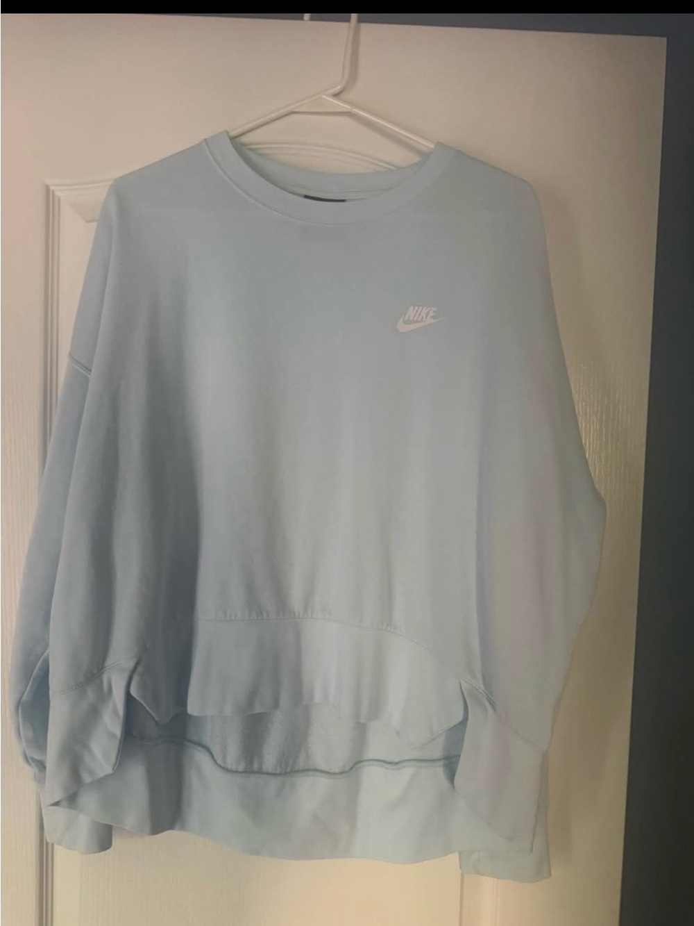 Nike Women's Pale Blue Crewneck Sweatshirt